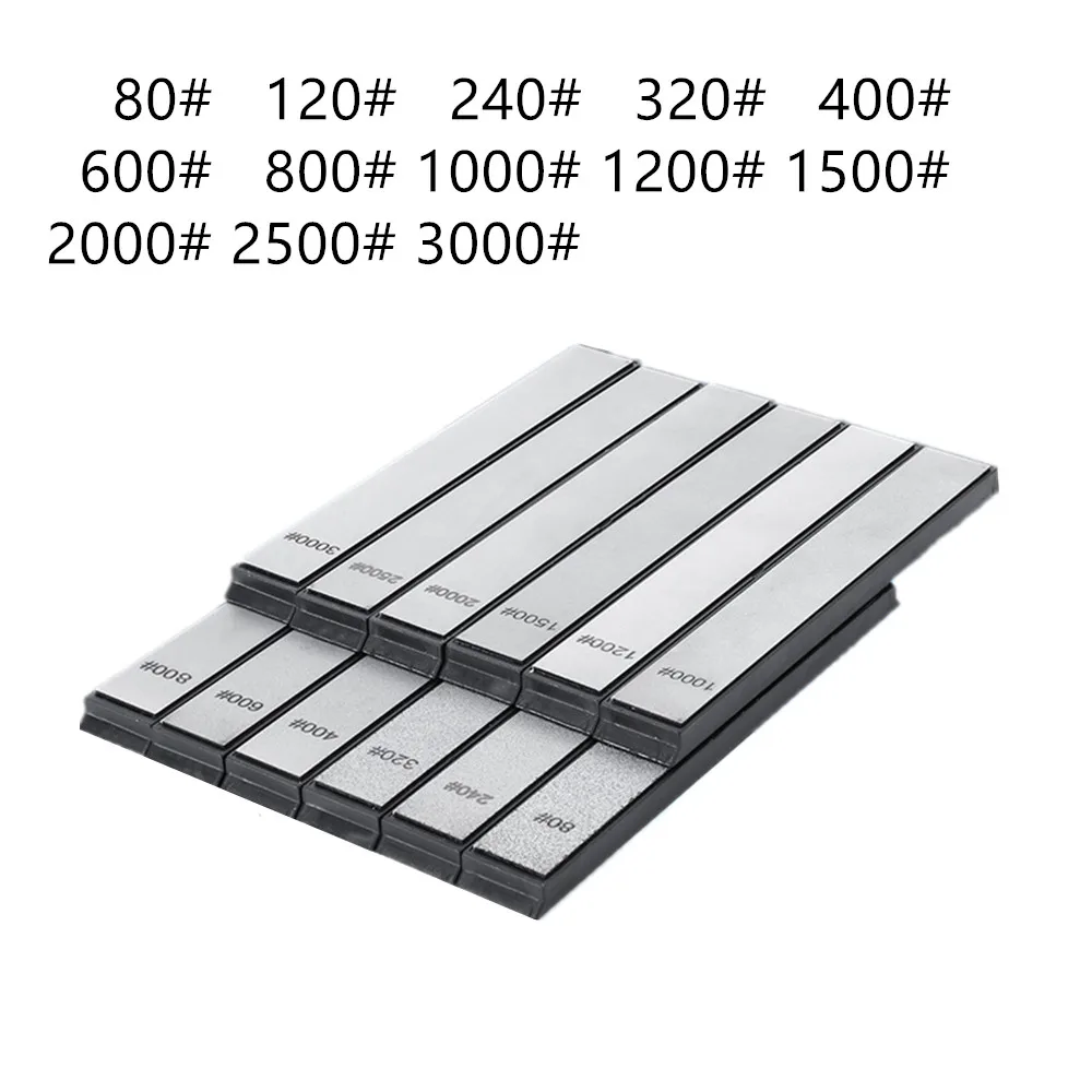 Алмазный точильный камень 80 #120 #240 #-3000 #, брусок, камень для ножей с фиксированным углом, точилка, аксессуары, абразивный инструмент
Алмазный точильный камень 80 #120 #240 #-3000 #, брусок, камень для ножей с фиксированным углом, точилка, аксессуары, абразивный инструмент