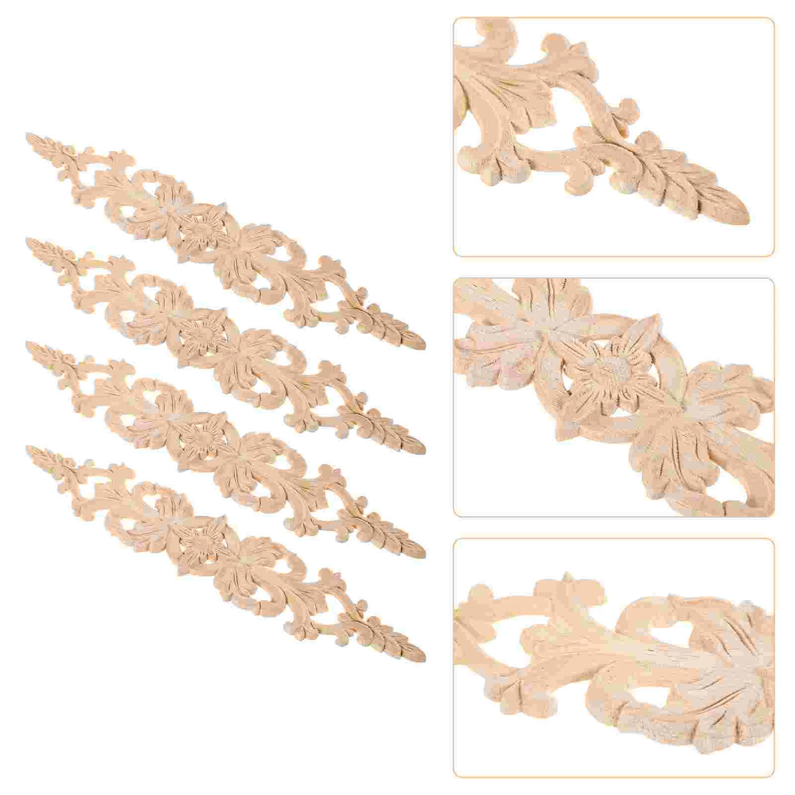 4pcs Wood Appliques Unique Furniture Cabinet Door Wood Onlay European Style Furniture Wood Carved Appliques
4pcs Wood Appliques Unique Furniture Cabinet Door Wood Onlay European Style Furniture Wood Carved Appliques