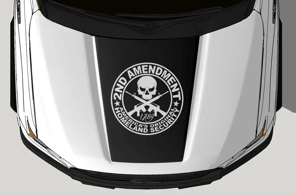 Factory Crafts 2nd Amendment Hood Graphics Kit 3M Vinyl Decal Wrap Compatible with Ford F150 20152018 Matte Black
Factory Crafts 2nd Amendment Hood Graphics Kit 3M Vinyl Decal Wrap Compatible with Ford F150 20152018 Matte Black