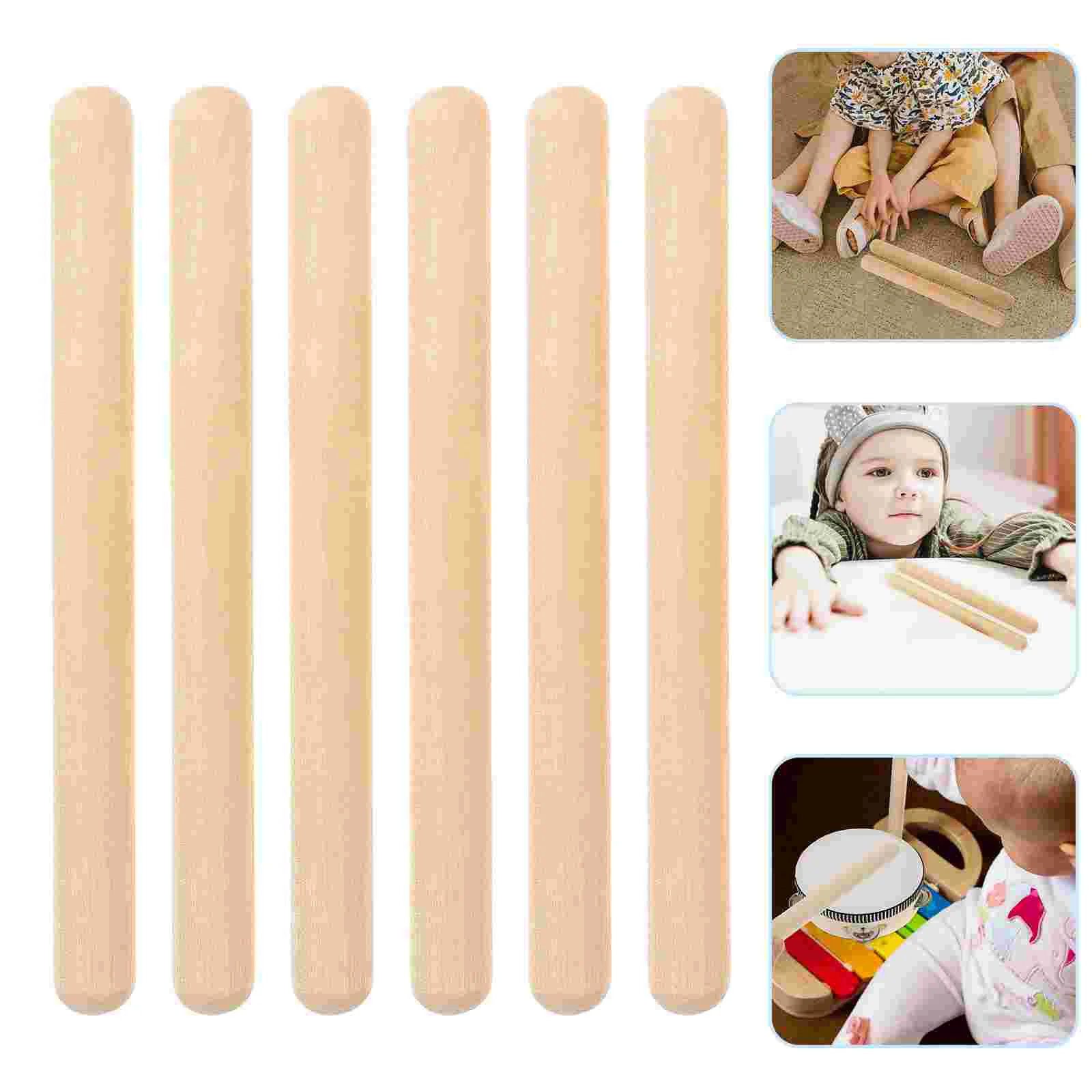 6Pcs Classical Wood Claves Bass Drum Mallets Musical Sticks Latin Percussion Claves Kids Kids Musical Sticks
6Pcs Classical Wood Claves Bass Drum Mallets Musical Sticks Latin Percussion Claves Kids Kids Musical Sticks