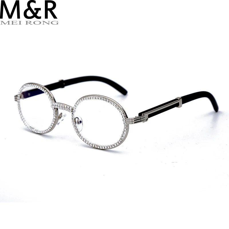 New Crystal Frame Luxury Shiny Sunglasses For Women Vintage Small Oval Wood Leg Rhinestone Sun Glasses Men Hip Hop Round Eyewear
New Crystal Frame Luxury Shiny Sunglasses For Women Vintage Small Oval Wood Leg Rhinestone Sun Glasses Men Hip Hop Round Eyewear