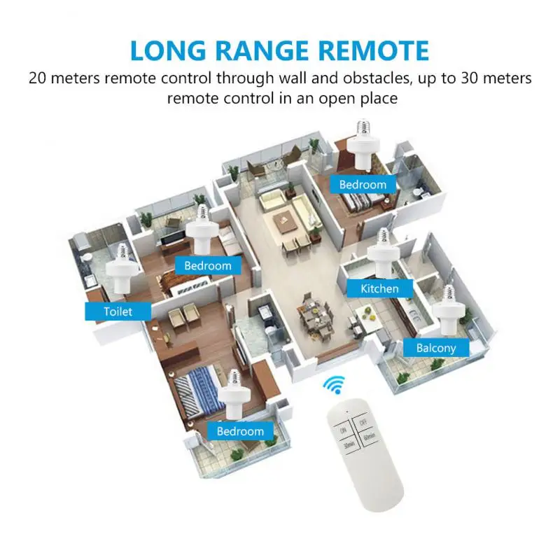 Smart Light Bulb Base Remote Control E26 E27 Holder Lamp Base Timer Smart Home Lamp Base For Living Room Bedroom Bedside
Smart Light Bulb Base Remote Control E26 E27 Holder Lamp Base Timer Smart Home Lamp Base For Living Room Bedroom Bedside