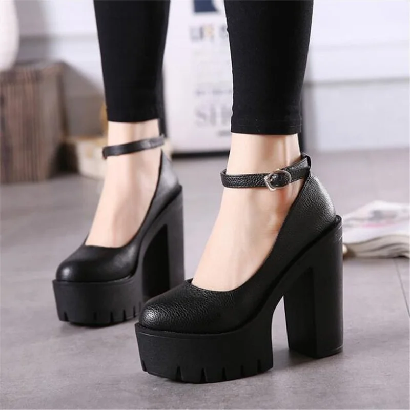 2022 Woman Thick High Heels Shoes Ladies Sexy Platform Pumps Gothic Punk Style Ankle Strap Casual Shoes Pump Shoes for Women
2022 Woman Thick High Heels Shoes Ladies Sexy Platform Pumps Gothic Punk Style Ankle Strap Casual Shoes Pump Shoes for Women