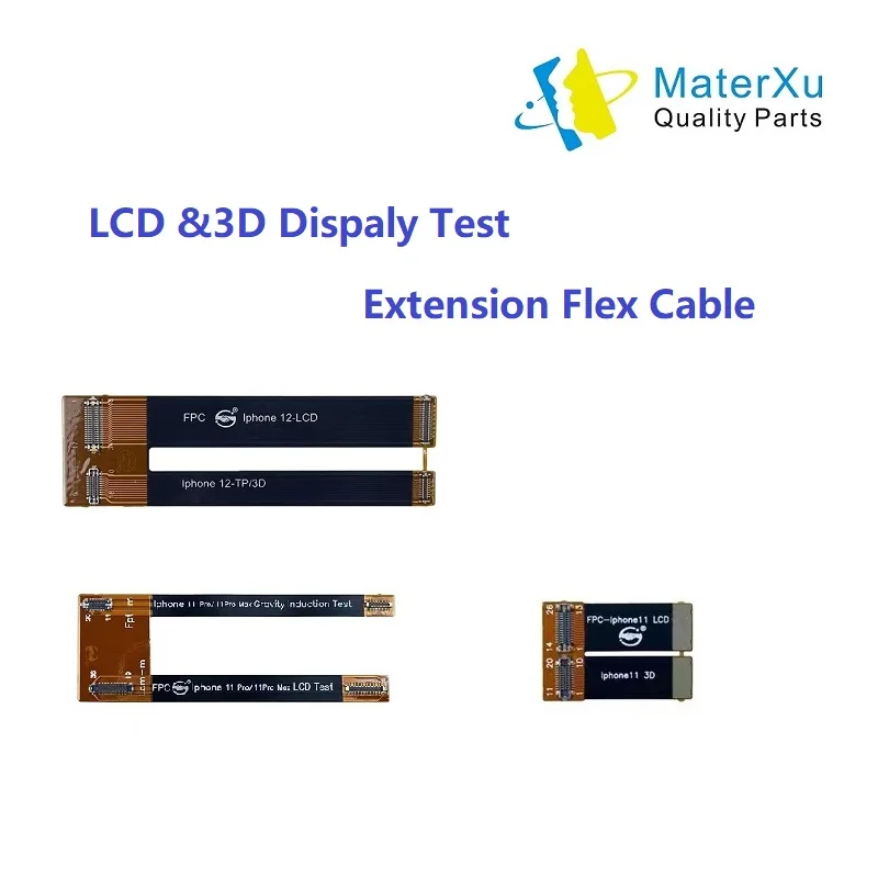 

MasterXu 3D Touch LCD Extension Testing Flex Cable Display Function Tester for iPhone 12 11 Pro X XS Max XR 8 7 6S Screen Repair