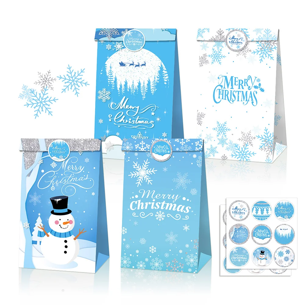LB121 12Pcs Winter Ice World Happy Xmas Merry Christmas Party Candy Packing Kraft Paper Gift Bags New Year Party Decorations Box 
LB121 12Pcs Winter Ice World Happy Xmas Merry Christmas Party Candy Packing Kraft Paper Gift Bags New Year Party Decorations Box