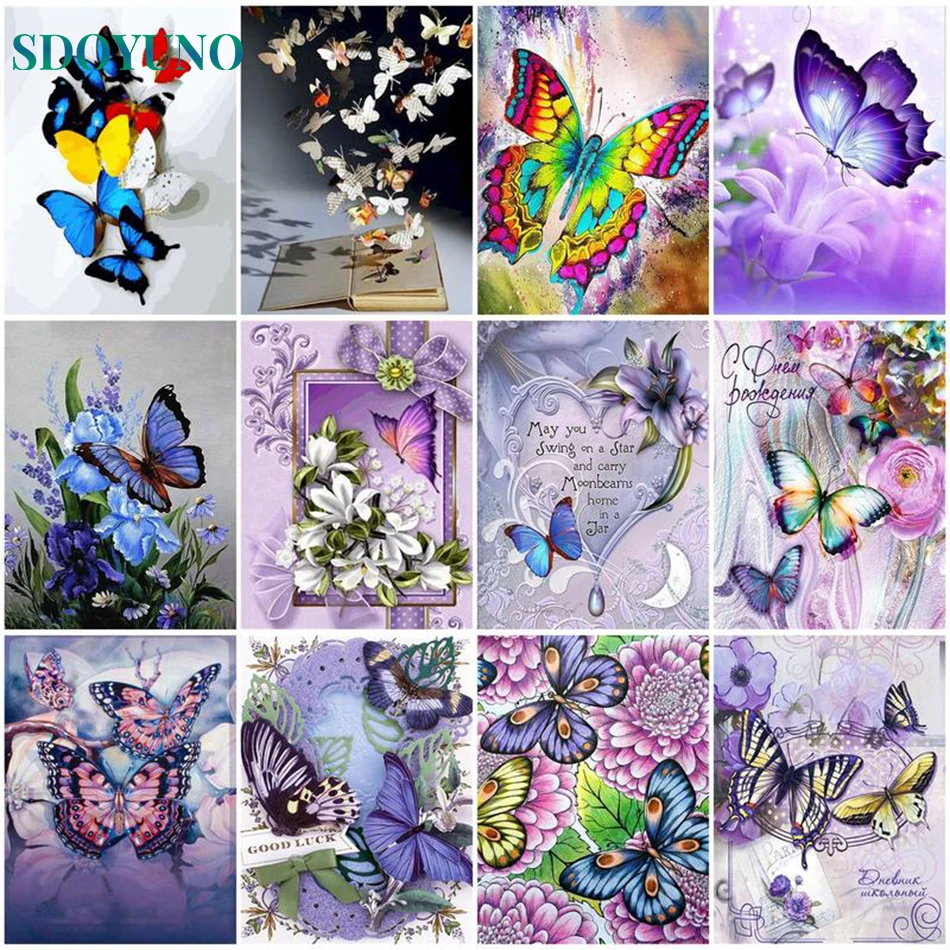 SDOYUNO Painting By Numbers For Adults Kit Handwork DIY Paint By Numbers Butterfly On Canvas Frameless Handpaint Home Decor
SDOYUNO Painting By Numbers For Adults Kit Handwork DIY Paint By Numbers Butterfly On Canvas Frameless Handpaint Home Decor