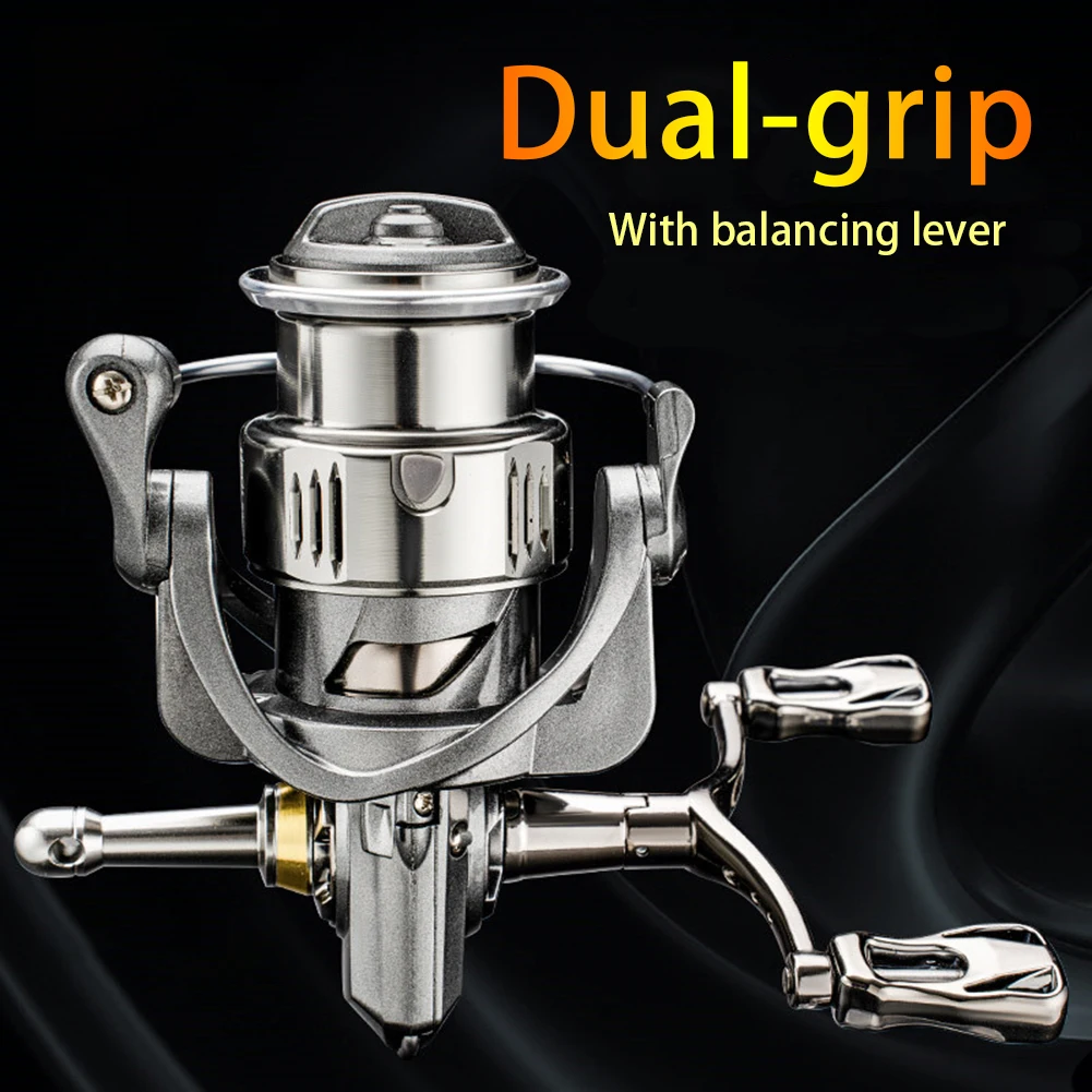 2500-3000 Series Shallow Spool Deep Spinning Reel 8KG Max. Drag 5.2:1 Bearings 6+1 with Balancing Lever for Freshwater Saltwater
2500-3000 Series Shallow Spool Deep Spinning Reel 8KG Max. Drag 5.2:1 Bearings 6+1 with Balancing Lever for Freshwater Saltwater