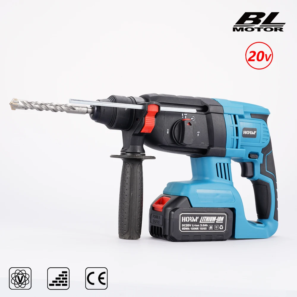 18V 10000BPM Brushless Cordless Rotary Hammer Drill Rechargeable Function Electric Hammer Impact Drill For 18V Makita Battery
18V 10000BPM Brushless Cordless Rotary Hammer Drill Rechargeable Function Electric Hammer Impact Drill For 18V Makita Battery