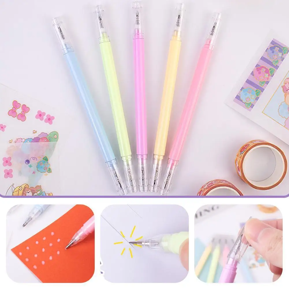 1pc Double Cutting Knife Gel Pen Diy Utility Knife Craft Scrapbooking Washi Sticker Tape Cutter Pen Cutting Tools Pape J2b5
1pc Double Cutting Knife Gel Pen Diy Utility Knife Craft Scrapbooking Washi Sticker Tape Cutter Pen Cutting Tools Pape J2b5