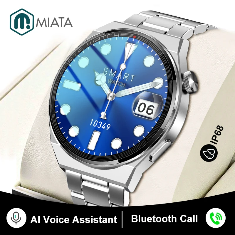 MIATA AI Voice Assistant Business Smart Watch For Men Heart Rate Monitoring Women Smartwatch Bluetooth Call Wristwatch Clock
MIATA AI Voice Assistant Business Smart Watch For Men Heart Rate Monitoring Women Smartwatch Bluetooth Call Wristwatch Clock