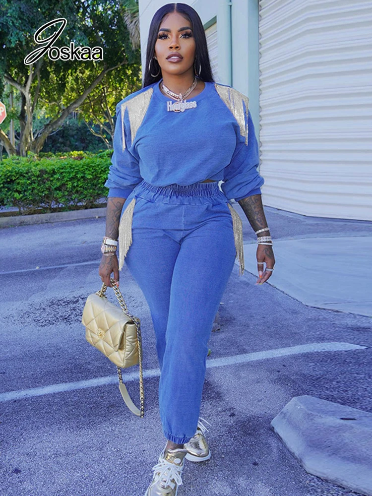 Joskaa, сексуальный синий укороченный Топ с длинным рукавом и брюки, комплект из двух предметов, женские костюмы, осень 2022, Повседневная Улична...
Joskaa, сексуальный синий укороченный Топ с длинным рукавом и брюки, комплект из двух предметов, женские костюмы, осень 2022, Повседневная Улична...