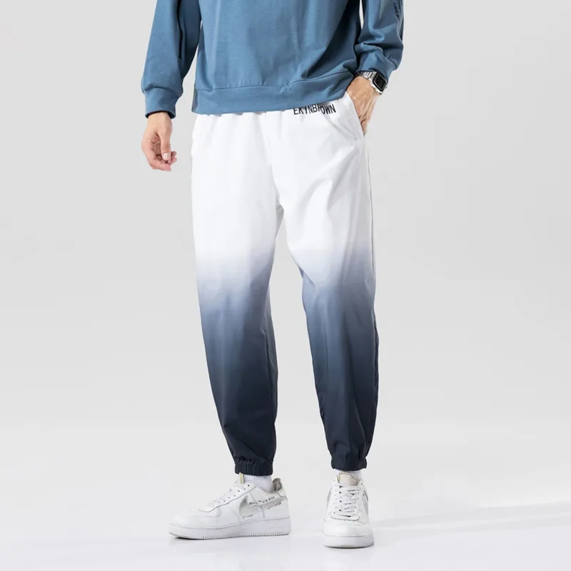 Summer Thin Casual Pants Men Fashion Gradient Harem Pants Men Streetwear Loose Straight Pants Mens Joggers Trousers Sweatpants
Summer Thin Casual Pants Men Fashion Gradient Harem Pants Men Streetwear Loose Straight Pants Mens Joggers Trousers Sweatpants