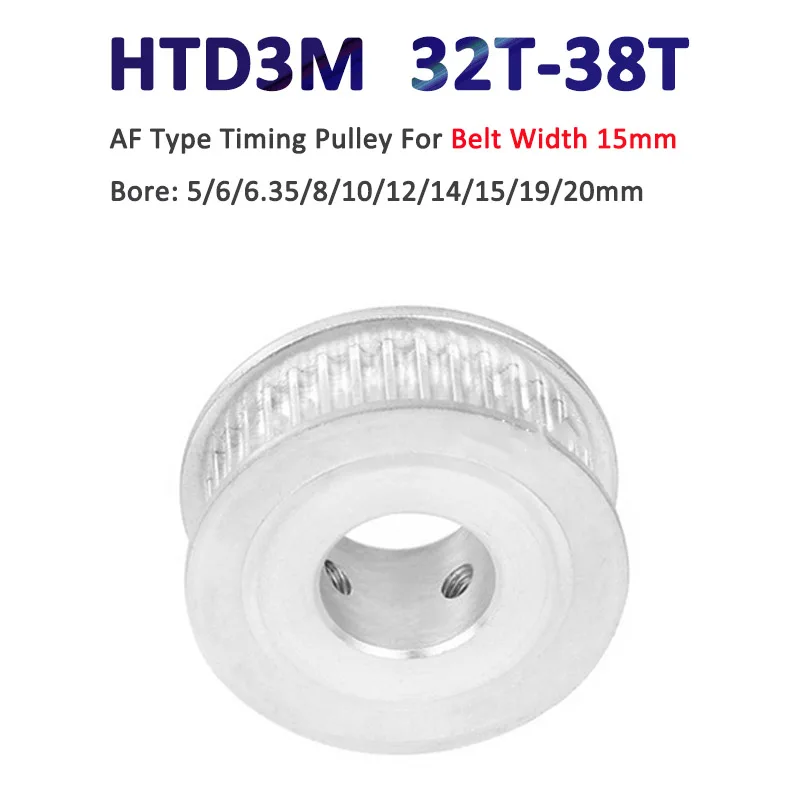 1pc 3T2-38T HTD3M Timing Pulley Bore 5/6/6.35/8/10/12/14/15/19/20mm 32 34 35 36 38 Teeth Synchronous Wheel For Belt Width 15mm
1pc 3T2-38T HTD3M Timing Pulley Bore 5/6/6.35/8/10/12/14/15/19/20mm 32 34 35 36 38 Teeth Synchronous Wheel For Belt Width 15mm