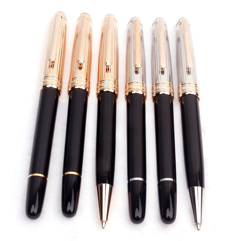 

MSS Luxury Msk-163 Ag925 MB Rollerball Ballpoint Fountain Pen Black Resin Barrel Metal Cap Writing Smooth With Series Number
