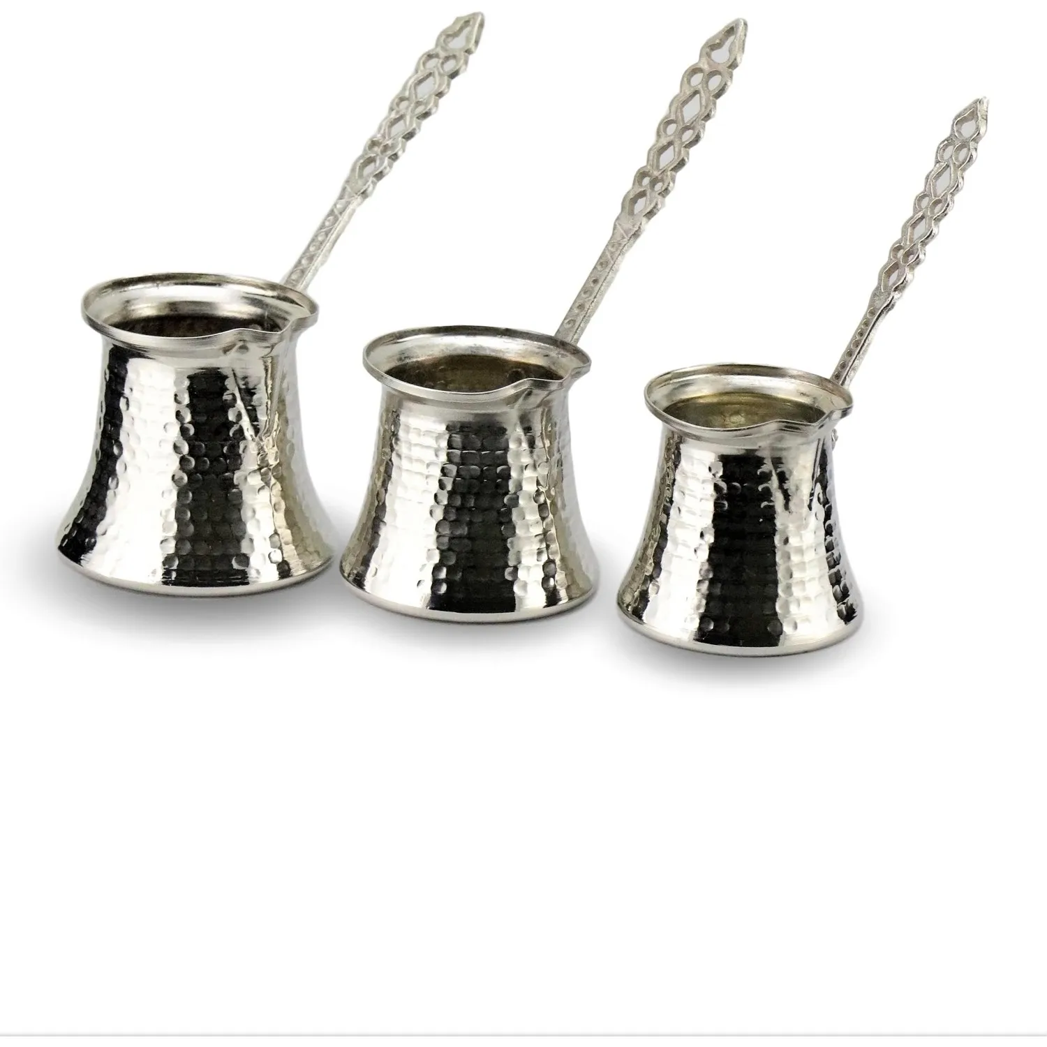 Sonay Coppery Nickel Triple Copper Coffee Pot Takımı 3-4-5 Fincanlık Ürü Purely Handwork Manufactured Inner Part With Pewter Finish
Sonay Coppery Nickel Triple Copper Coffee Pot Takımı 3-4-5 Fincanlık Ürü Purely Handwork Manufactured Inner Part With Pewter Finish