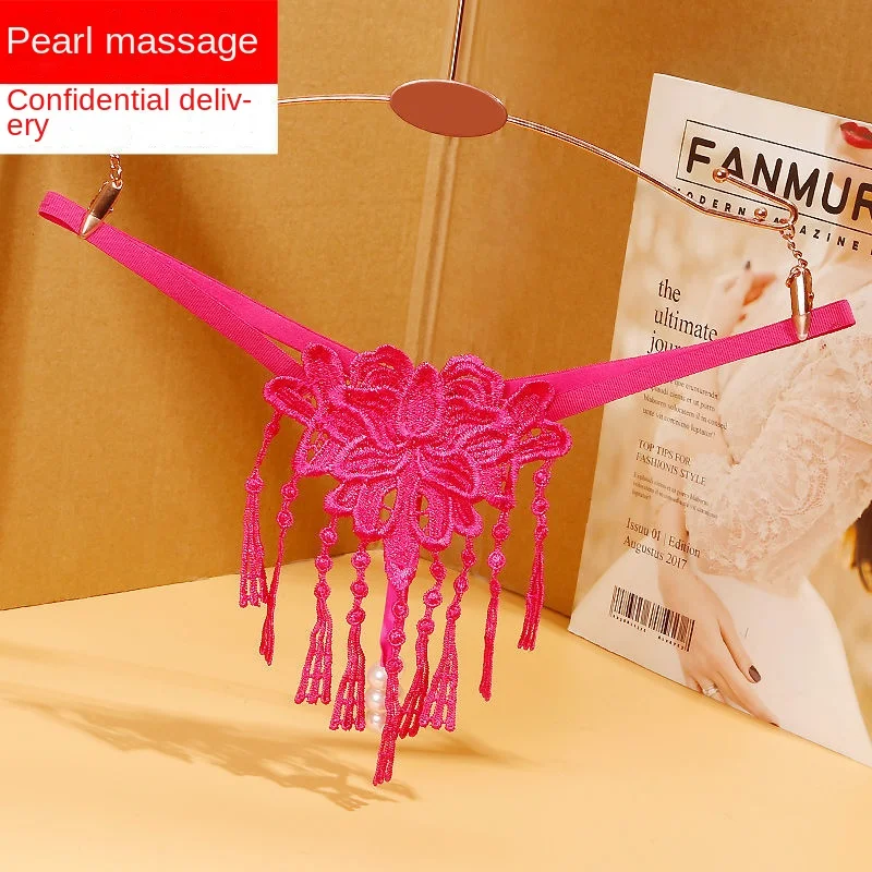 3 шт., женские кружевные стринги с вышивкой и жемчугом
3 шт., женские кружевные стринги с вышивкой и жемчугом