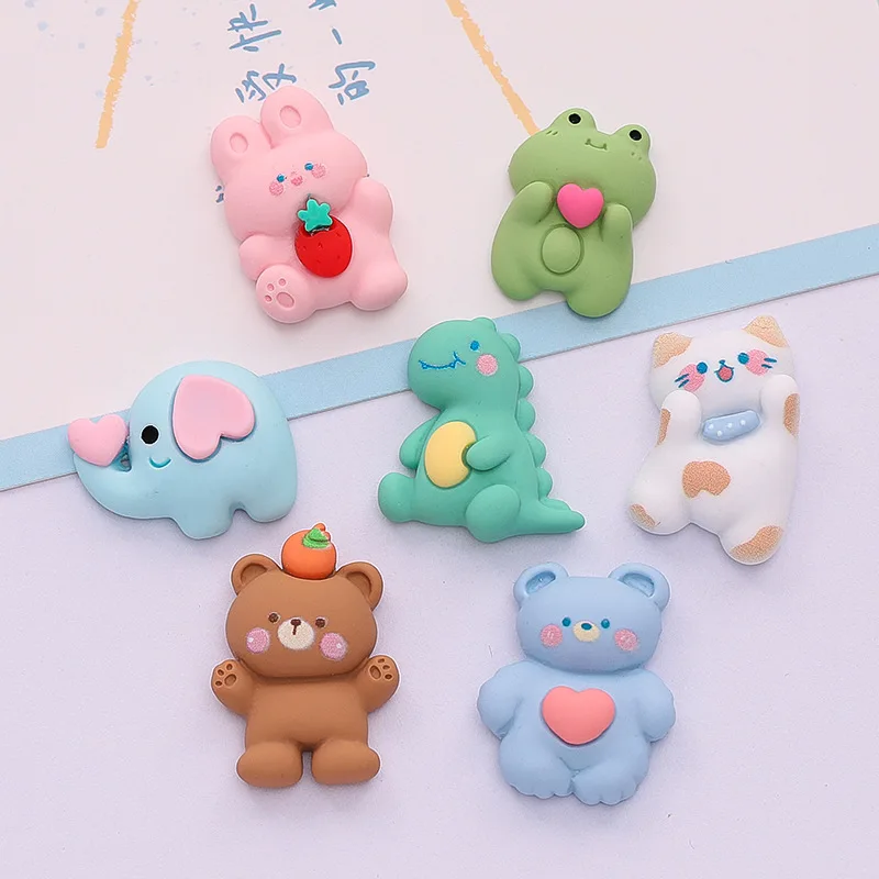 21-27MM Kawaii Cartoon Animals Dinosaur ElephantsFlatback Resin Cabochon DIY Scrapbooking Craft Hair Bows Center Accessories 
21-27MM Kawaii Cartoon Animals Dinosaur ElephantsFlatback Resin Cabochon DIY Scrapbooking Craft Hair Bows Center Accessories