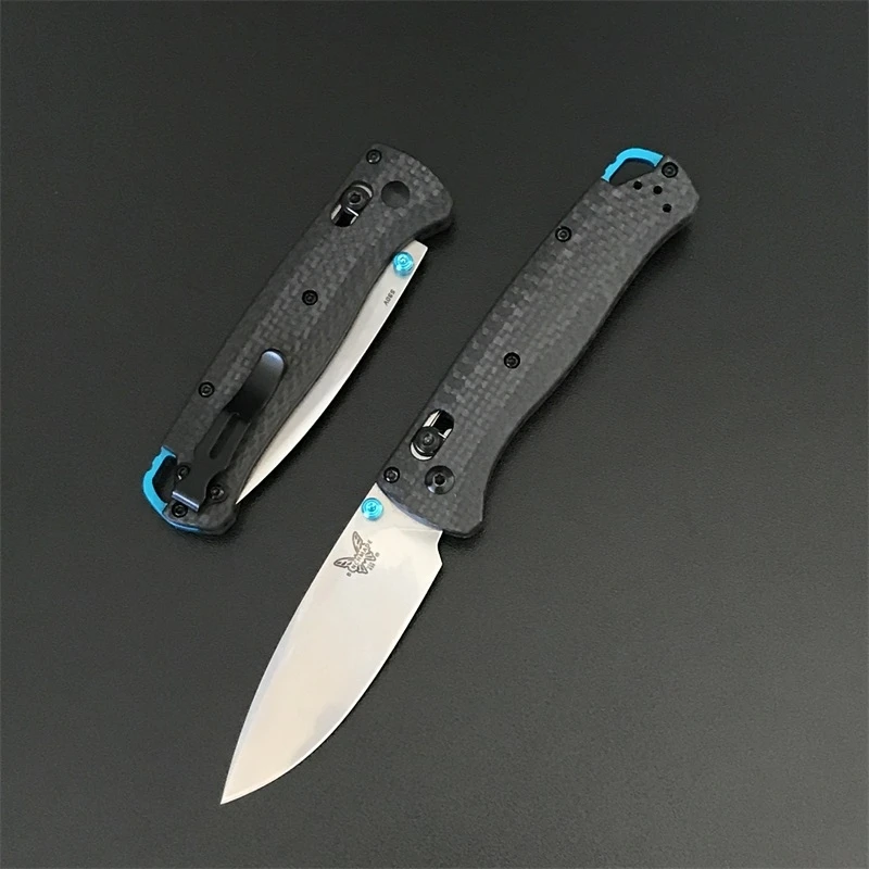 

Carbon Fiber Handle BENCHMADE 535 Bugout Folding Knife Outdoor Camping Tactical Safety-defend Pocket Small Knives