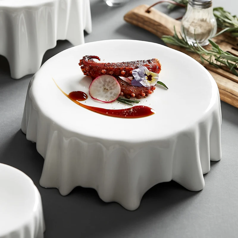 Creative Ceramic White Plate Exquisite Simple Kitchen Tableware Round Western Food Plate Home Desktop Display Ceramic Plate
Creative Ceramic White Plate Exquisite Simple Kitchen Tableware Round Western Food Plate Home Desktop Display Ceramic Plate