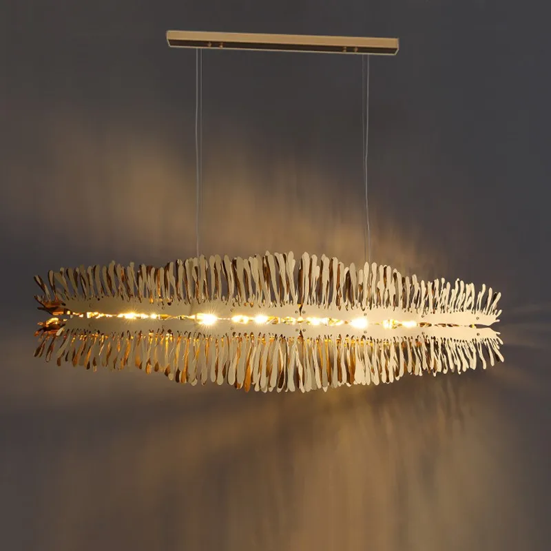 LED Art Chandelier Pendnat Lamp Light Postmodern Novelty Dining Living Stainless Steel Hanging Villa Lobby Fixtures
LED Art Chandelier Pendnat Lamp Light Postmodern Novelty Dining Living Stainless Steel Hanging Villa Lobby Fixtures