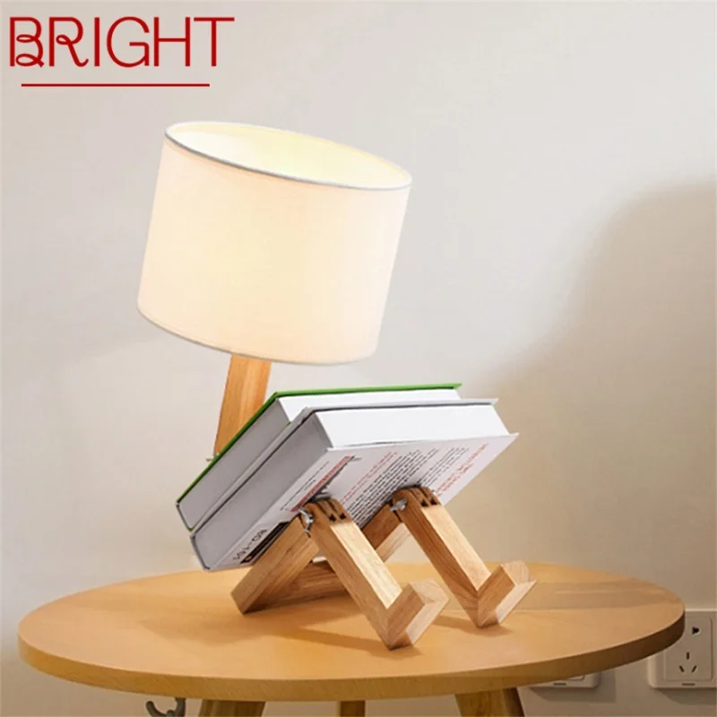BRIGHT Nordic Table Lamp Creative Wood Person Desk Lighting LED Decorative For Home Bedroom Study
BRIGHT Nordic Table Lamp Creative Wood Person Desk Lighting LED Decorative For Home Bedroom Study