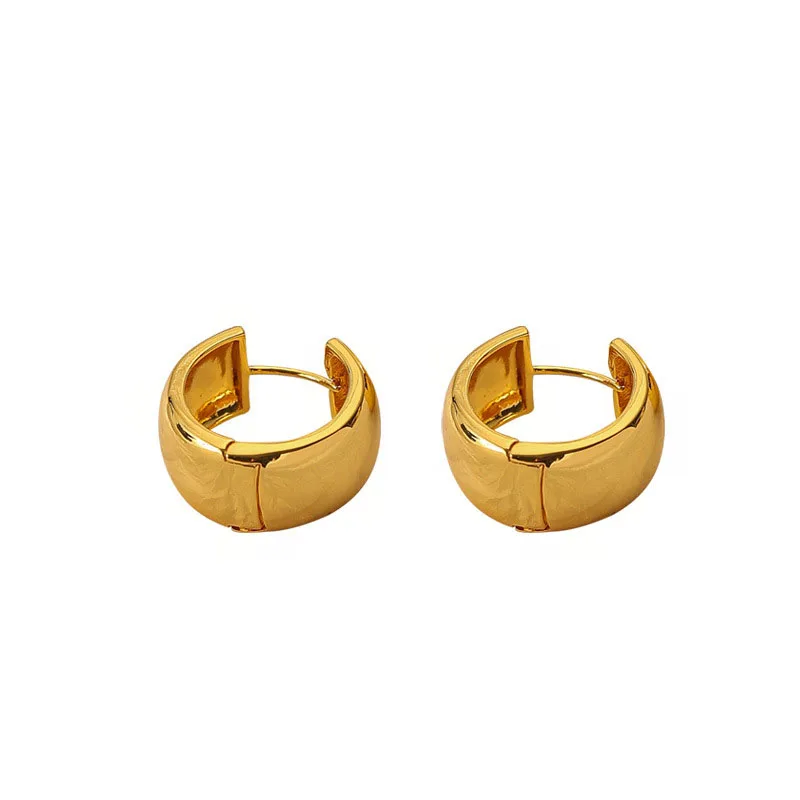 Huggie Wide Circle Earring Pendientes plateados Large Hoop Earrings 18K Gold Plated for Girls Gift
Huggie Wide Circle Earring Pendientes plateados Large Hoop Earrings 18K Gold Plated for Girls Gift