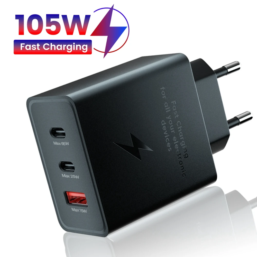 105W USB C Charger Quick Charge3.0 Dual PD Type C Fast Charging Charger Wall Adapter for Samsung Xiaomi iPhone 14 13 iPad Tablet
105W USB C Charger Quick Charge3.0 Dual PD Type C Fast Charging Charger Wall Adapter for Samsung Xiaomi iPhone 14 13 iPad Tablet