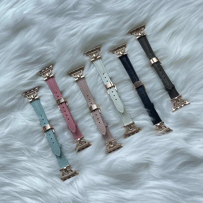 Genuine Leather Band for Apple Watch Ultra 49mm 38-40-42-44-41-45mm new design women Bracelet iWatch Series 8 7 SE 6 5 4 3 strap
Genuine Leather Band for Apple Watch Ultra 49mm 38-40-42-44-41-45mm new design women Bracelet iWatch Series 8 7 SE 6 5 4 3 strap