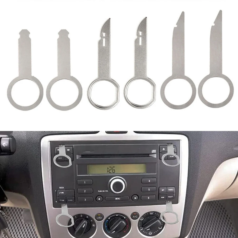 6pcs Car Auto Iron Audio Radio Stereo Release Removal Tools Key Kits Accessories For A3 8L, For 8P, For A4 8D B5, For A4 8E/8H B
6pcs Car Auto Iron Audio Radio Stereo Release Removal Tools Key Kits Accessories For A3 8L, For 8P, For A4 8D B5, For A4 8E/8H B