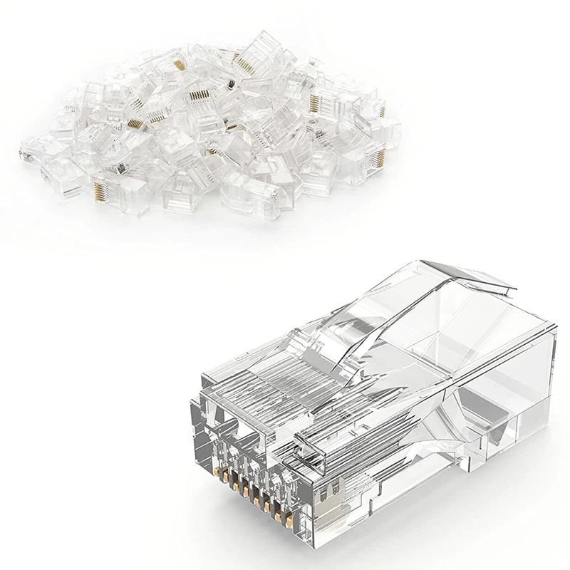 Коннектор CAT6 RJ45 100 в упаковке, концы Cat6 RJ45 8P8C UTP сетевой штекер для CAT5 CAT5E CAT6 многожильный кабель с твердой кристальной головкой
Коннектор CAT6 RJ45 100 в упаковке, концы Cat6 RJ45 8P8C UTP сетевой штекер для CAT5 CAT5E CAT6 многожильный кабель с твердой кристальной головкой