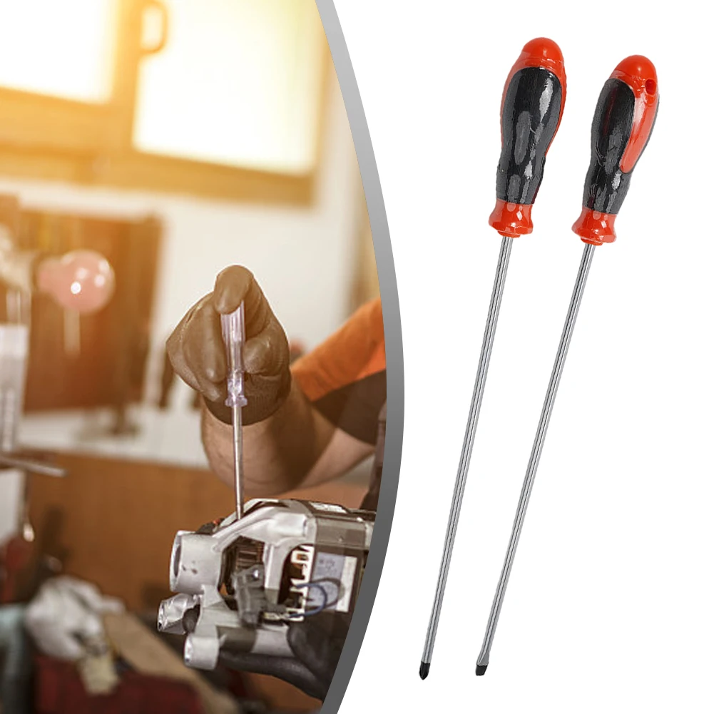 300mm Extended Cross/Slotted Screwdriver Multipurpose Magnetic Screwdrive With Rubber Handle Repairing Hand Tool
300mm Extended Cross/Slotted Screwdriver Multipurpose Magnetic Screwdrive With Rubber Handle Repairing Hand Tool