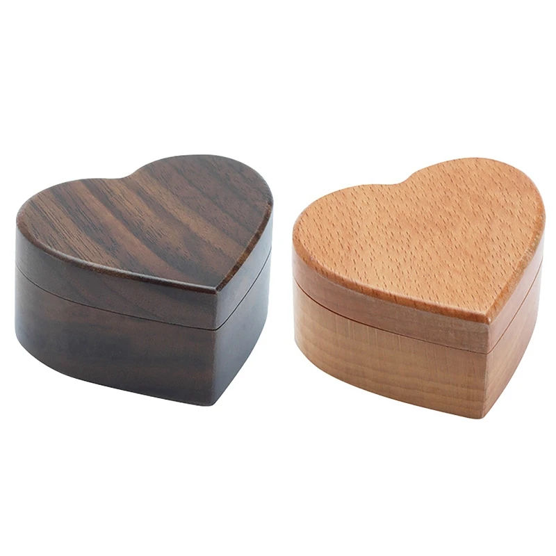 2X Love Heart Shape Walnut Wooden Ring Box Solid Wood Box Engagement Box Proposal Anniversary Gift Box Walnut & Beech
2X Love Heart Shape Walnut Wooden Ring Box Solid Wood Box Engagement Box Proposal Anniversary Gift Box Walnut & Beech