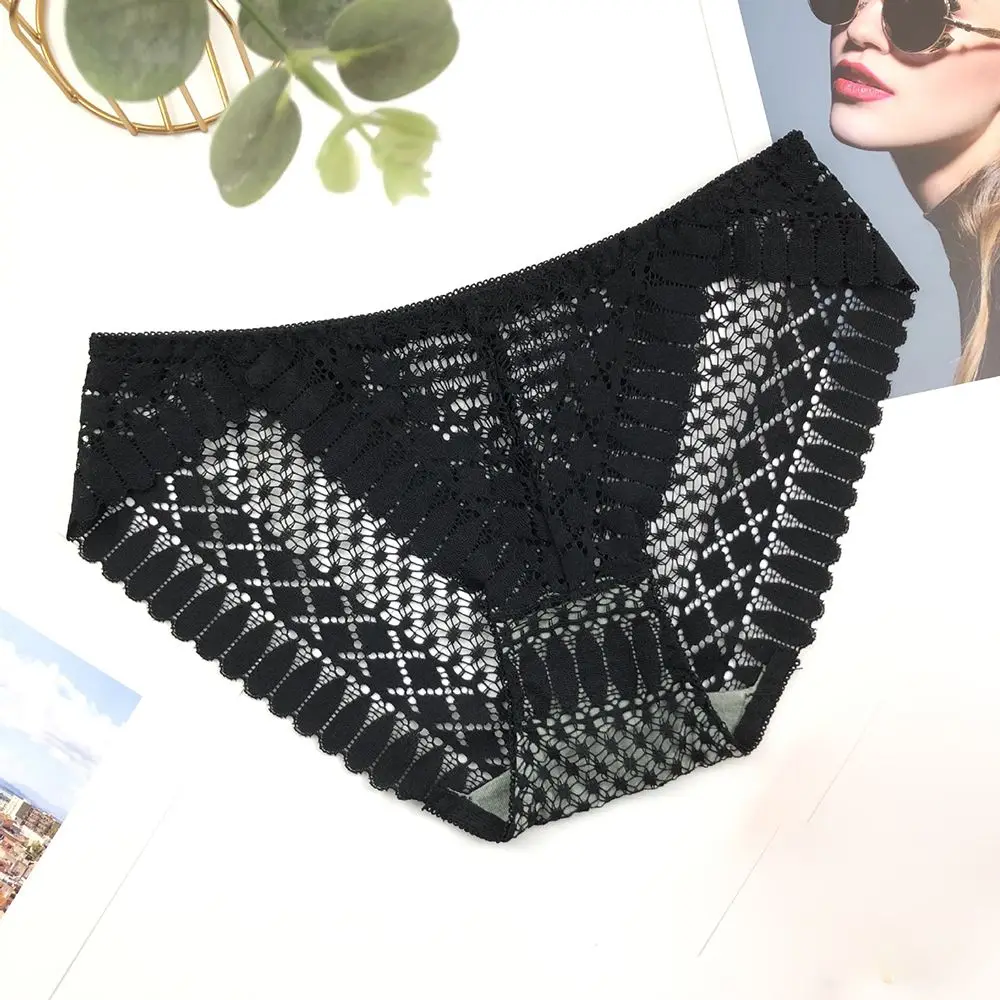 Transparent Seamless Underpants Underwear Ladies Middle Waist Sexy Panties Women Thong Lingeries Lace Briefs
Transparent Seamless Underpants Underwear Ladies Middle Waist Sexy Panties Women Thong Lingeries Lace Briefs