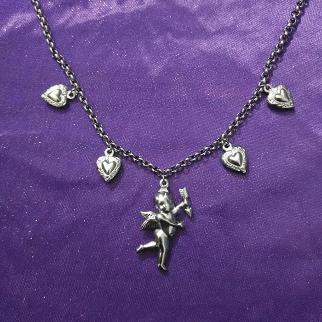 Goth Stainless Steel Vintage Necklace for Women Love Angel Pendant Punk Kpop Gothic Chains and Necklaces Women's Neck Chain
Goth Stainless Steel Vintage Necklace for Women Love Angel Pendant Punk Kpop Gothic Chains and Necklaces Women's Neck Chain