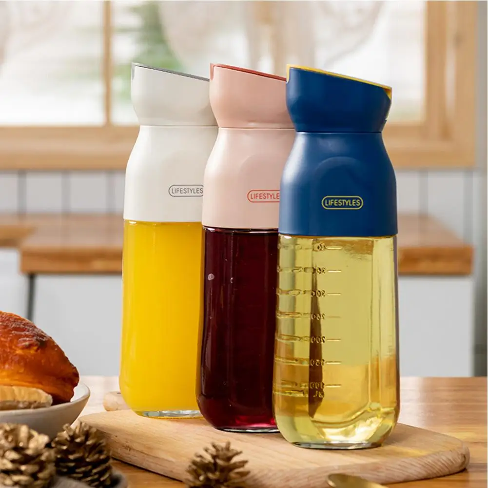 Transparent Glass Olive Oil Bottle Leakproof Kitchen Seasoning Soy Sauce Vinegar Press Type Cruet Barbecue Bottle
Transparent Glass Olive Oil Bottle Leakproof Kitchen Seasoning Soy Sauce Vinegar Press Type Cruet Barbecue Bottle