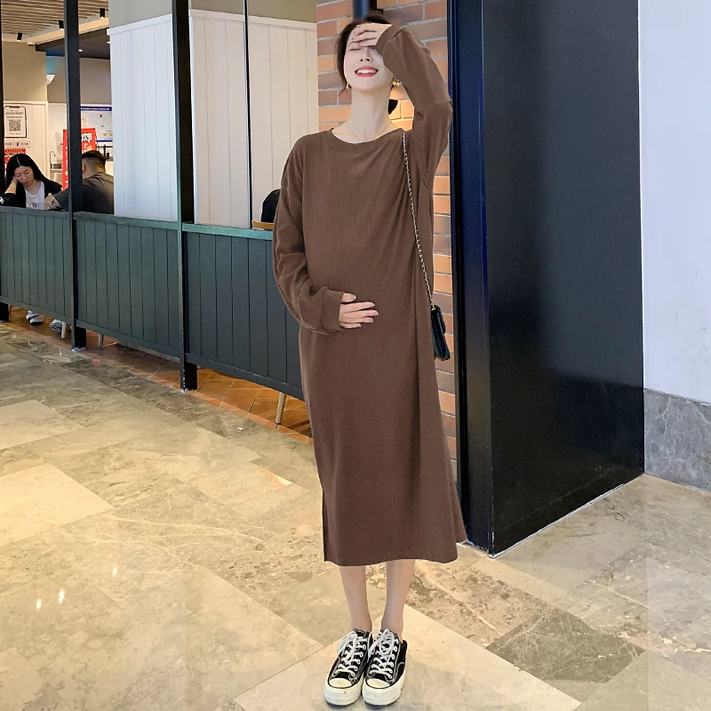 3953# Spring Casual Maternity Long Dress Long Sleeve Straight Loose Clothes for Pregnant Women Side Splits Pregnancy Clothing
3953# Spring Casual Maternity Long Dress Long Sleeve Straight Loose Clothes for Pregnant Women Side Splits Pregnancy Clothing