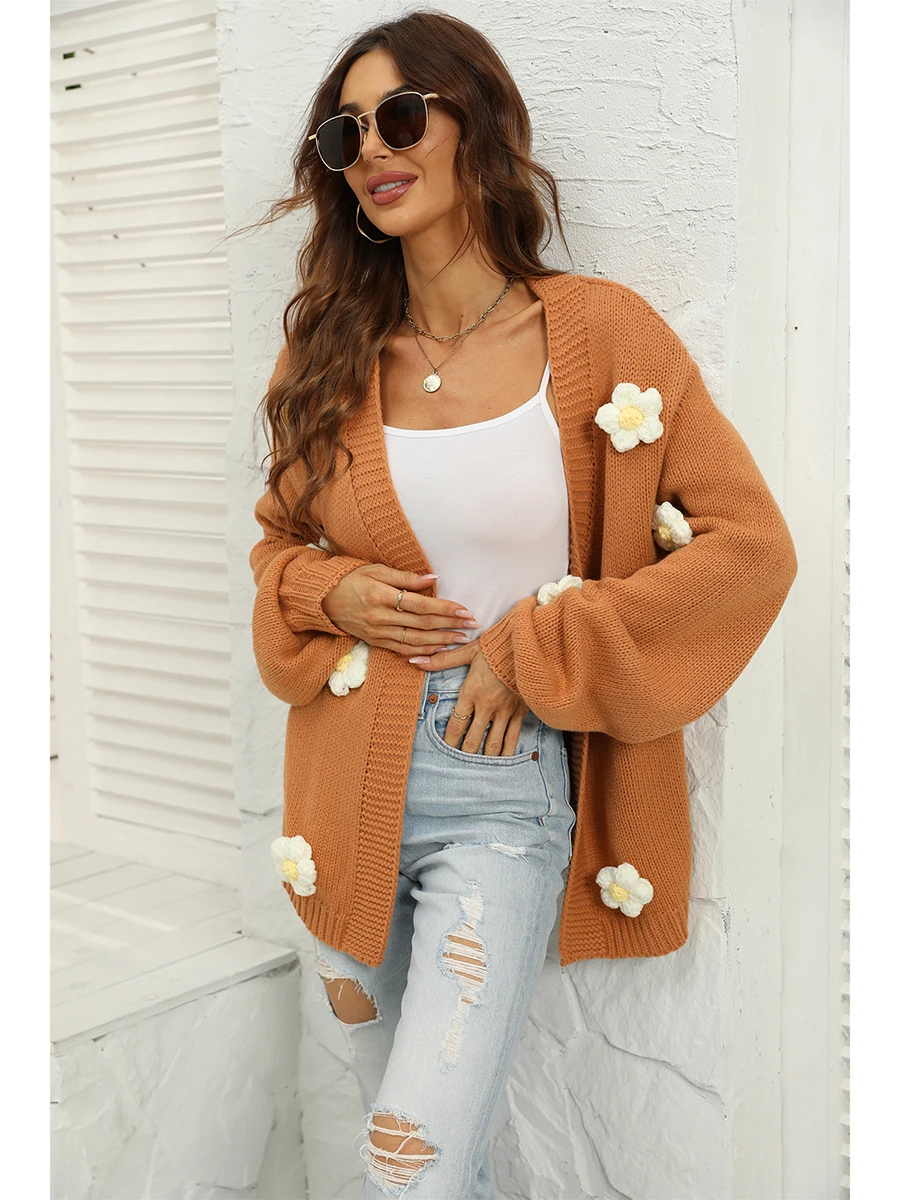 Укороченный женский кардиган, свитер с длинным рукавом-фонариком и 3D цветочным принтом, Y2K, вязаный кардиган, милый вязаный крючком свитер, топы
Укороченный женский кардиган, свитер с длинным рукавом-фонариком и 3D цветочным принтом, Y2K, вязаный кардиган, милый вязаный крючком свитер, топы