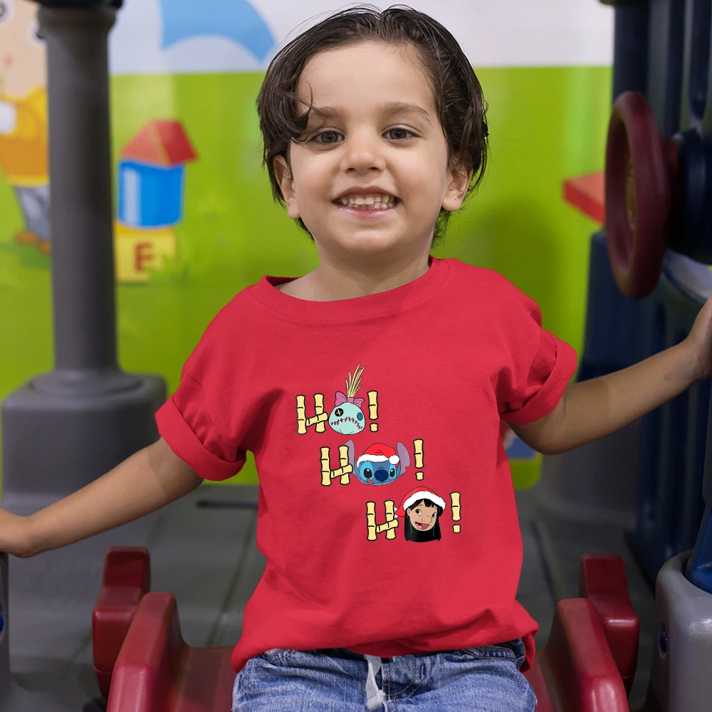 Four Seasons Disney Kids T-Shirt Red Christmas Series Stitch Print 3-12T Size Comfy Top Selling Child T Shirt High Quality Tees
Four Seasons Disney Kids T-Shirt Red Christmas Series Stitch Print 3-12T Size Comfy Top Selling Child T Shirt High Quality Tees