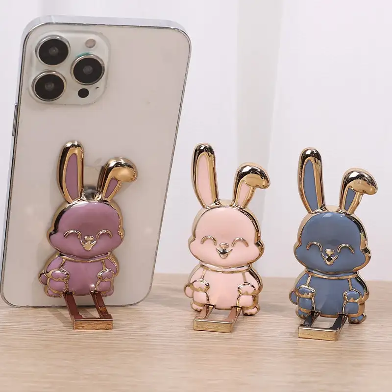 Foldable Bunny Phone Bracket, Three Dimensional Folding Ring Buckle Paste Type Tie Rod Support Frame For All Mobile Phones 
Foldable Bunny Phone Bracket, Three Dimensional Folding Ring Buckle Paste Type Tie Rod Support Frame For All Mobile Phones