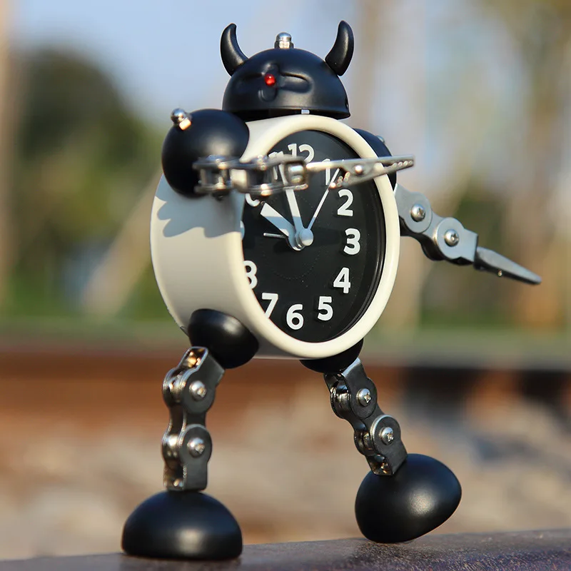 Deformation Robot Alarm Clock with Arm Clamp Creative Cartoon Cute Silent Metal Alarm Clock Student Gifts Bedroom Alarm Clock
Deformation Robot Alarm Clock with Arm Clamp Creative Cartoon Cute Silent Metal Alarm Clock Student Gifts Bedroom Alarm Clock