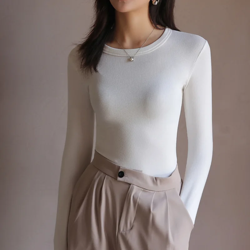 Modal T Shirt Women O Neck 2023 Spring Fall Fashion Tops Korean Style Soft Comfortable Ladies Basic Tees Slim Fit Full Sleeves
Modal T Shirt Women O Neck 2023 Spring Fall Fashion Tops Korean Style Soft Comfortable Ladies Basic Tees Slim Fit Full Sleeves