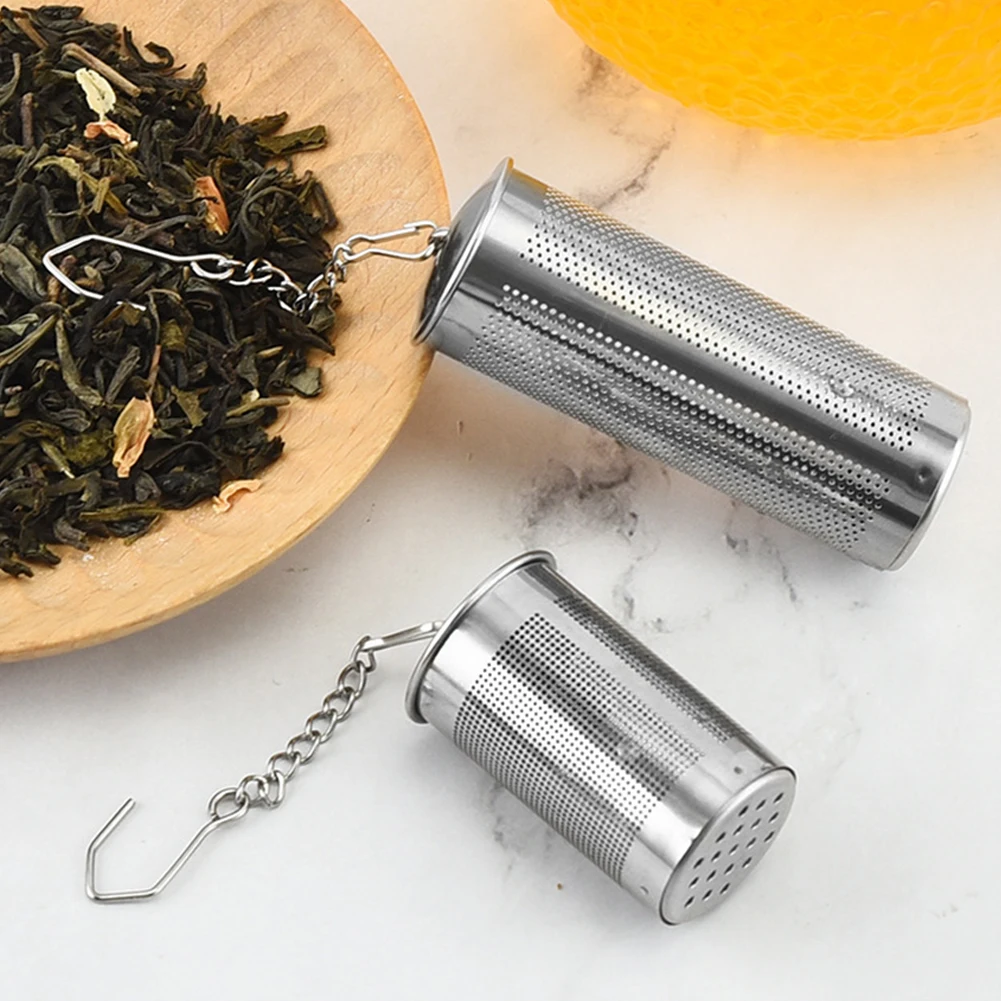 

1PCS Stainless Steel Tea Ball Infuser Strainer Leaf Spice Herbal Teapot Reusable Mesh Filter Home Kitchen Accessories
