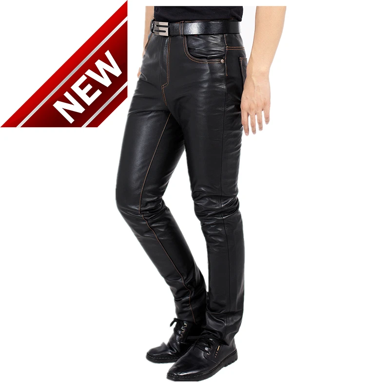 Pants Men's Autumn Leather And Winter Casual Slim Elongated The First Layer Cowskin Pants Genuine Leather Straight Pants
Pants Men's Autumn Leather And Winter Casual Slim Elongated The First Layer Cowskin Pants Genuine Leather Straight Pants