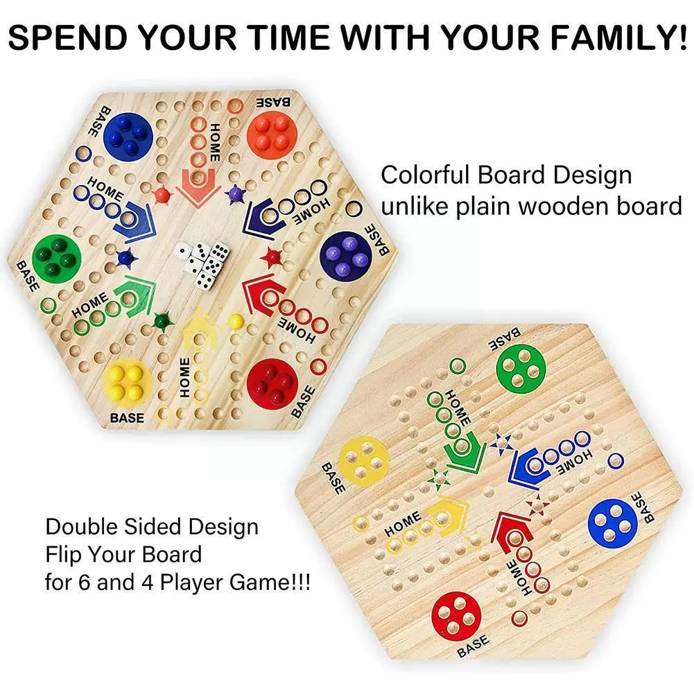 Wooden Chessboard Youth Wooden Flying Chess Multifunctional Puzzle Tabletop Wooden Toy Toy Game R0t5
Wooden Chessboard Youth Wooden Flying Chess Multifunctional Puzzle Tabletop Wooden Toy Toy Game R0t5
