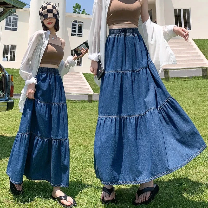 2023 Casual Large Size Denim Long Skirt Large Size Loose Women's Clothing Spring Autumn Jeans Skirts AC950
2023 Casual Large Size Denim Long Skirt Large Size Loose Women's Clothing Spring Autumn Jeans Skirts AC950