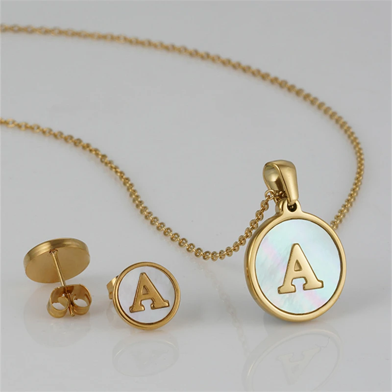 XINSOM Initial Necklace Earrings Jewelry Set For Women Men Stainless Steel A-Z Letter Necklace Earrings Jewelry Set Girls Gift
XINSOM Initial Necklace Earrings Jewelry Set For Women Men Stainless Steel A-Z Letter Necklace Earrings Jewelry Set Girls Gift