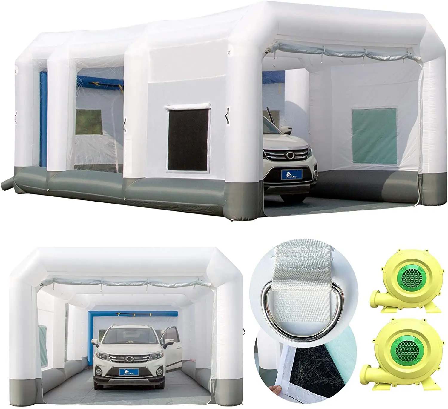 GORILLASPRO портативный 26x15x10Ft надувной покрасочный стенд, Модернизированная система воздушных фильтров, Экологически чистая надувная покрасоч...
GORILLASPRO портативный 26x15x10Ft надувной покрасочный стенд, Модернизированная система воздушных фильтров, Экологически чистая надувная покрасоч...