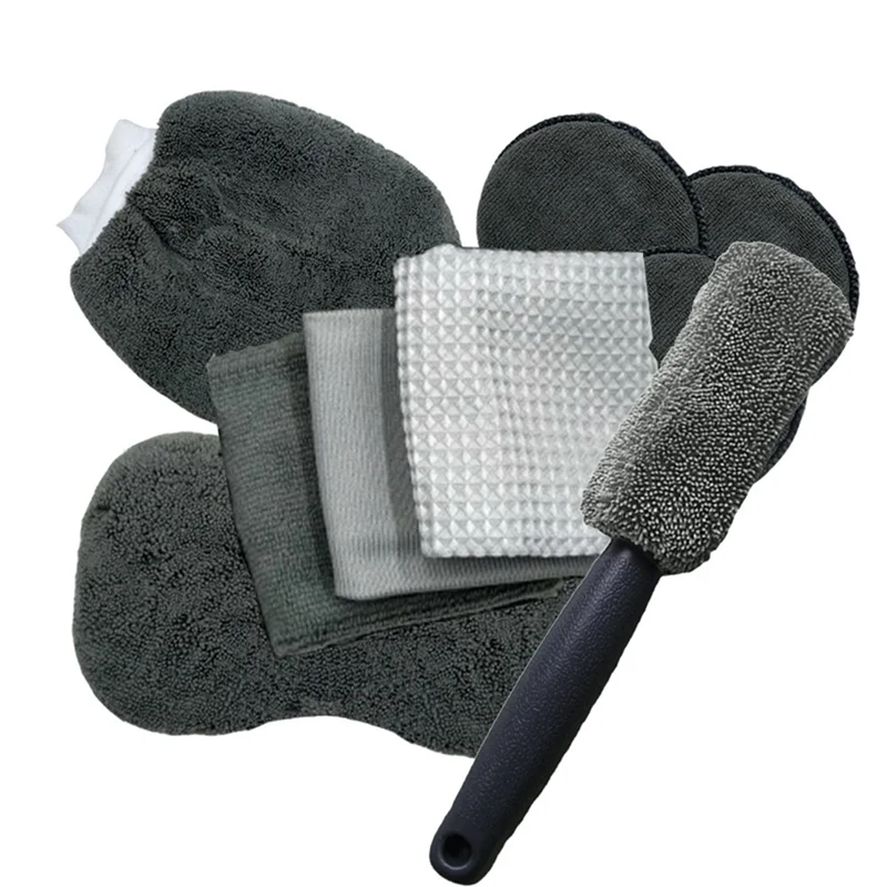 9Pcs Cleaning Tool Car Wash Mitt Microfiber Towel Wash Gloves Wheel Brush Pad Wash Sponge Mitt Auto Car Wash
9Pcs Cleaning Tool Car Wash Mitt Microfiber Towel Wash Gloves Wheel Brush Pad Wash Sponge Mitt Auto Car Wash