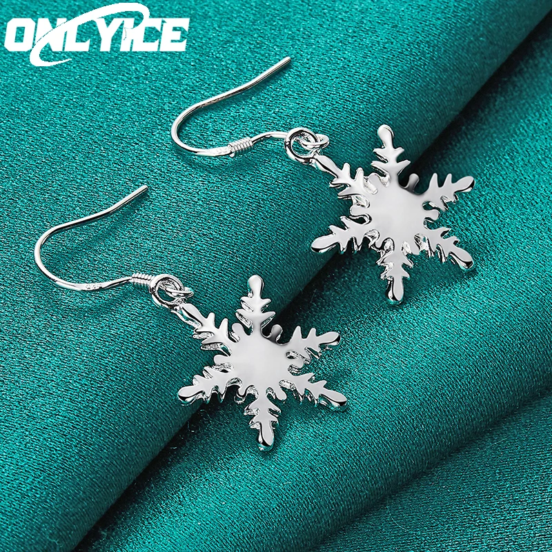 New Charm 925 Sterling Silver Earrings For Women Wedding Fashion Party Trend Jewelry Snowflake Drop Earrings Christmas Gifts
New Charm 925 Sterling Silver Earrings For Women Wedding Fashion Party Trend Jewelry Snowflake Drop Earrings Christmas Gifts