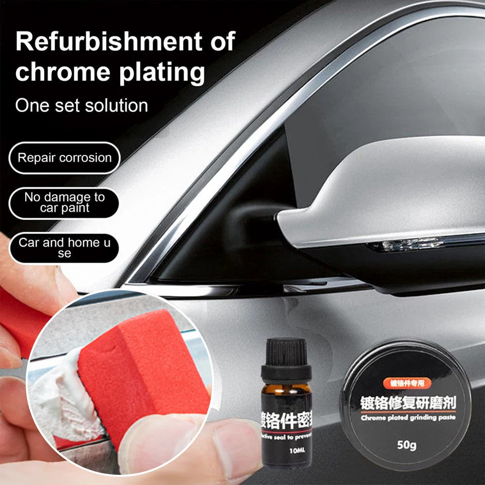Car Chrome Repair Agent Chrome Strip Stains Oxidation Removal Rust Remover Chrome Trim Refurbishment for SUV Car RV Bumpers
Car Chrome Repair Agent Chrome Strip Stains Oxidation Removal Rust Remover Chrome Trim Refurbishment for SUV Car RV Bumpers
